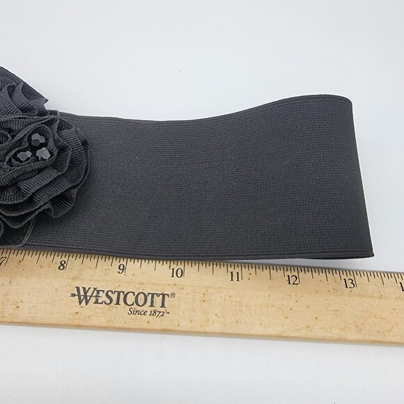 Elastic‎ Waist Belt Button Wide Corset Band Fashion Accessory 3D Flower NEW - Picture 3 of 6